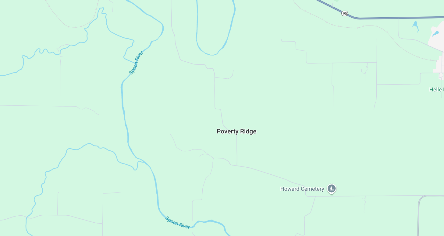 Poverty Ridge service area